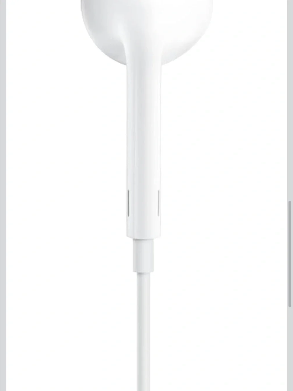 Apple White Lightning Earphones with Built-In Microphone